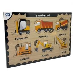 Ca Games Ahşap Puzzle İş Makineleri
