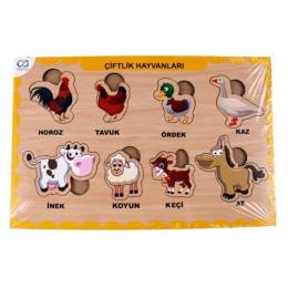Ca Games Ahşap Puzzle Çiftlik Hayvanları