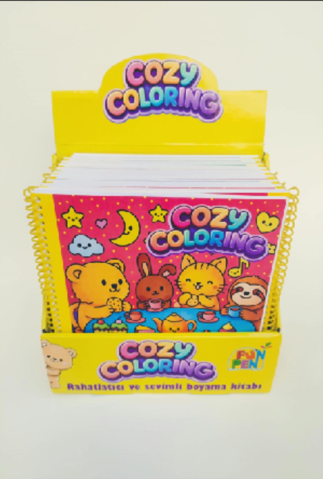 Funpen Cozy 4 Model Boyama Kitabı Set (20 Adet)