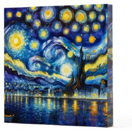 Van Gogh 7 Yıldızlı Gece Çizgisiz Defter