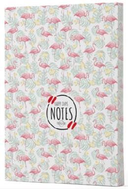 Flamingo 3 Yan Boyamalı Çizgili Defter