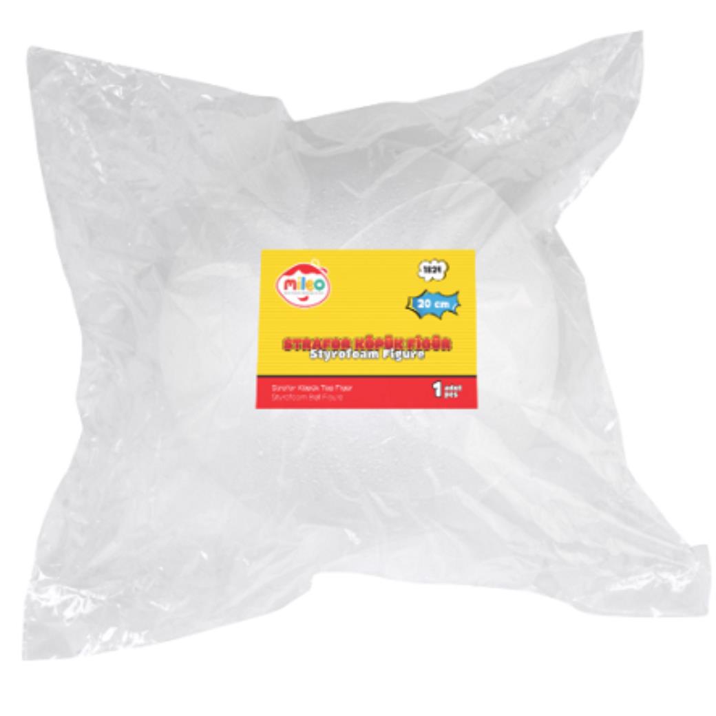 Mileo Strafor Köpük Figür Top 20cm (Tekli Paket)