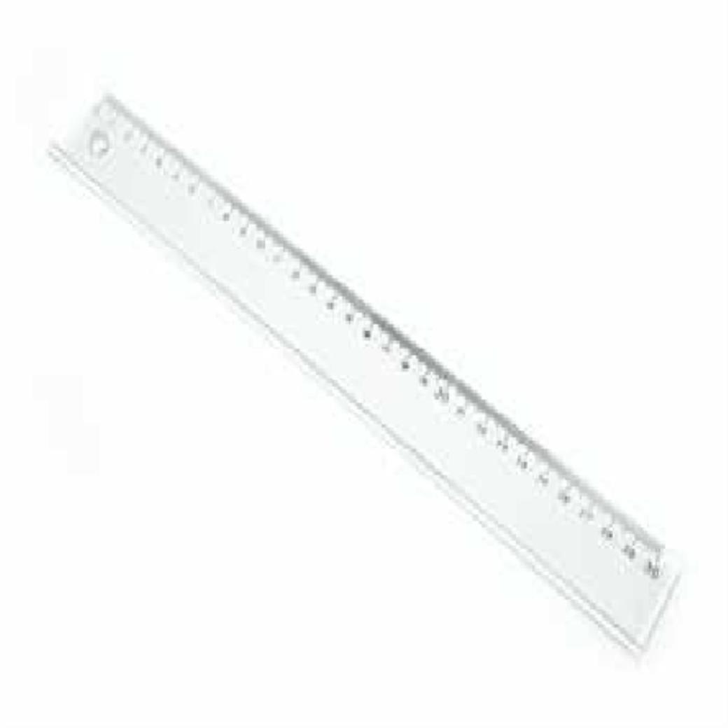 Mas Plastik Cetvel Şeffaf 30 cm (24 Adet)