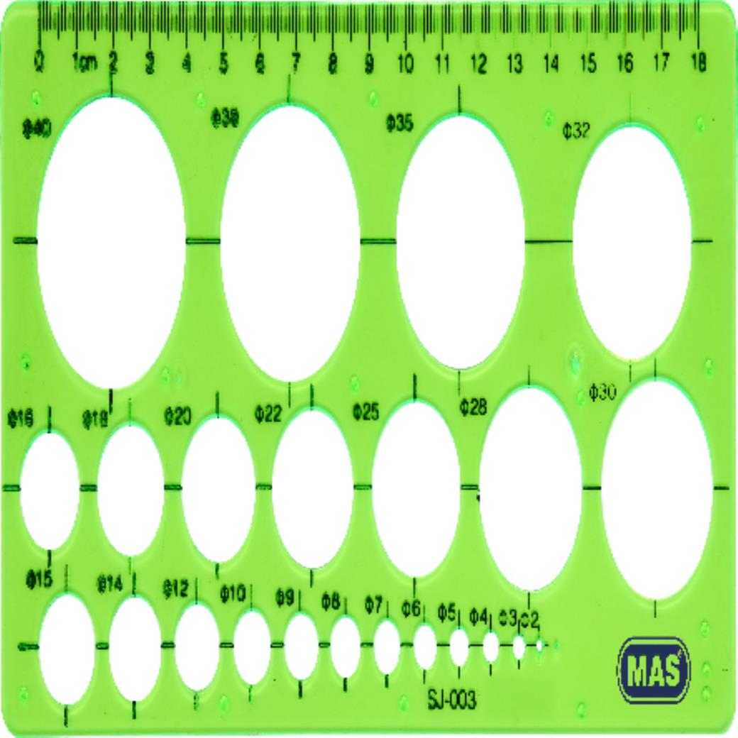 Mas Daire Şablonu Plastik (20 Adet)