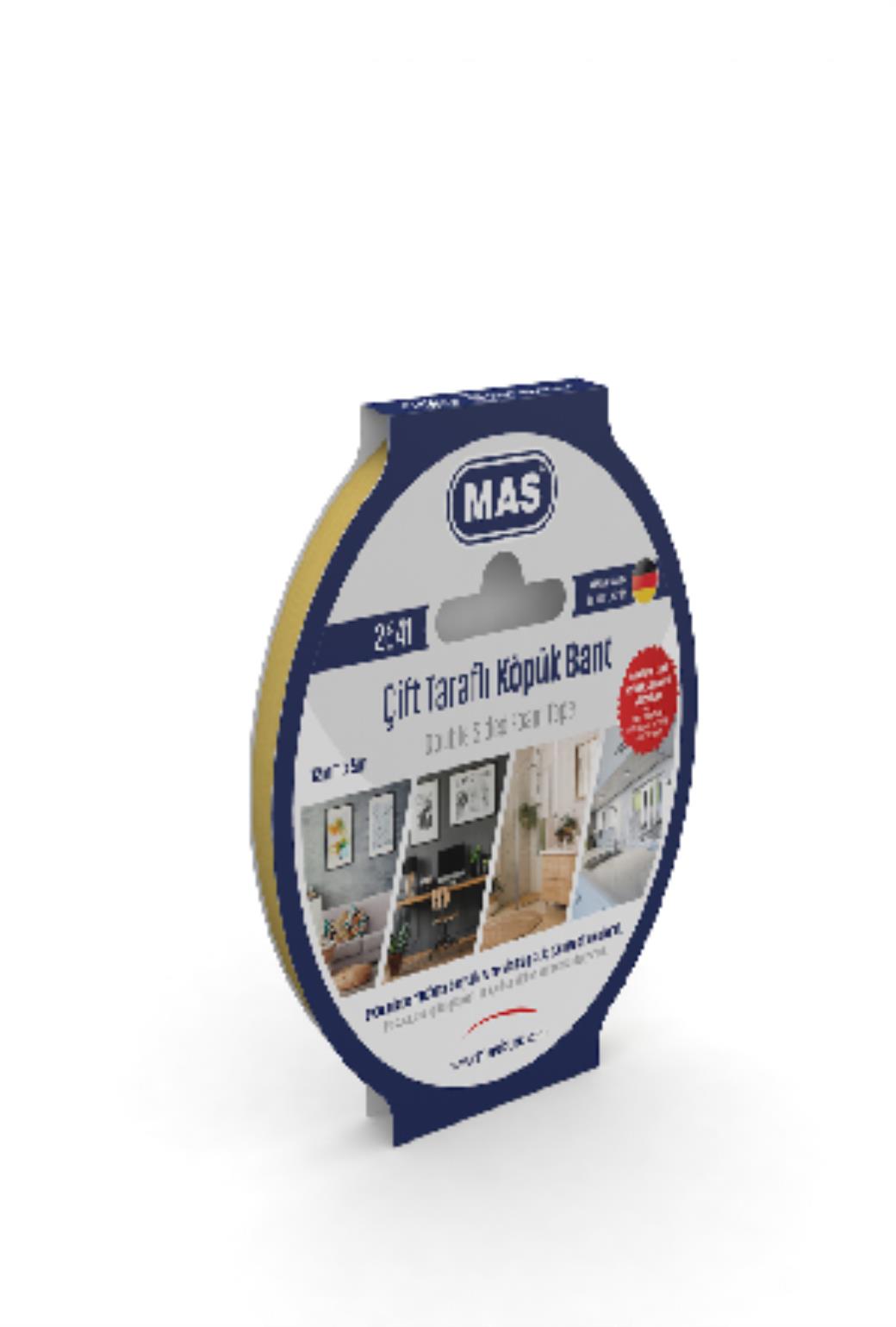Mas Çift Taraflı Köpük Bant 12mm x 5m