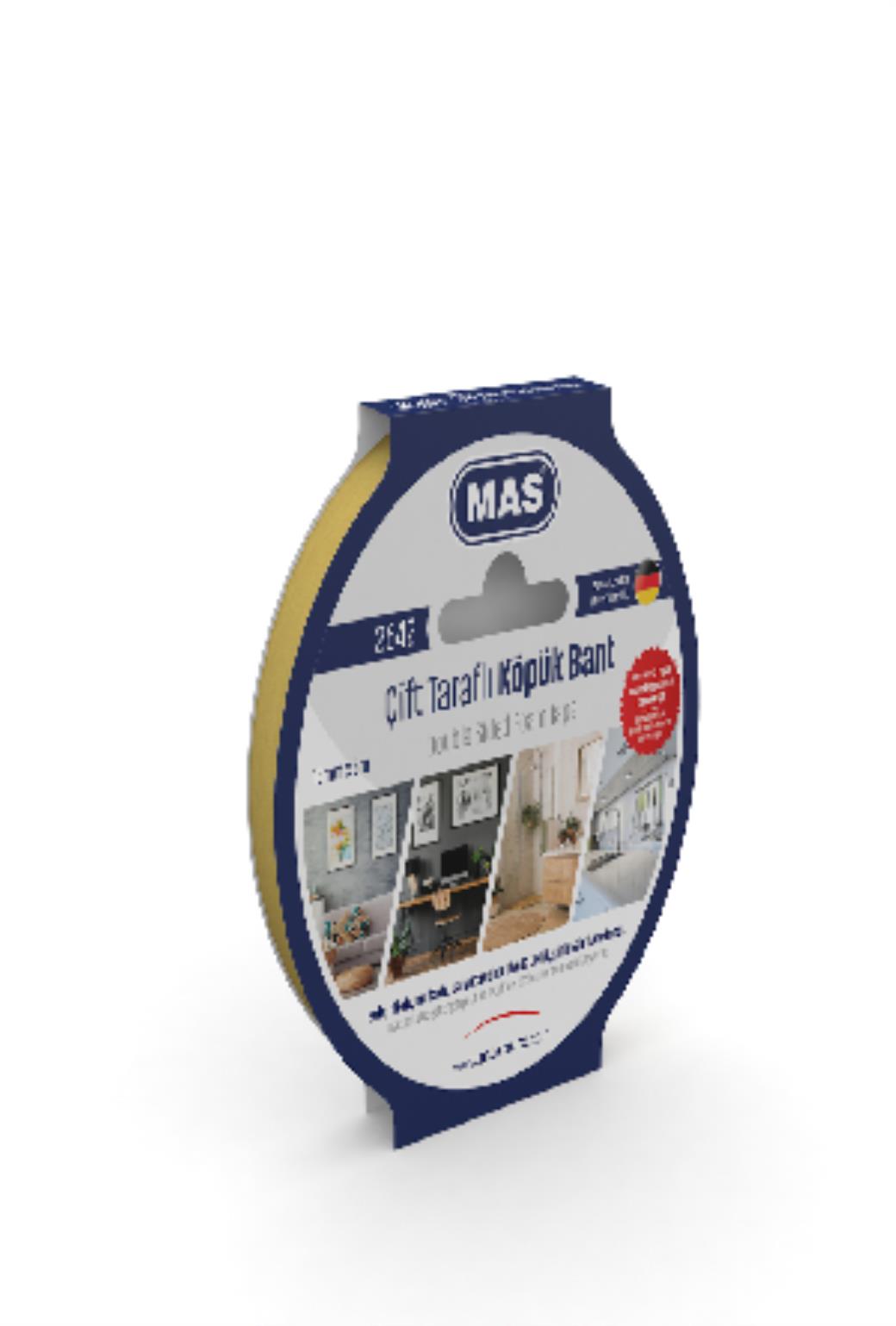 Mas Çift Taraflı Köpük Bant 15mm x 5m