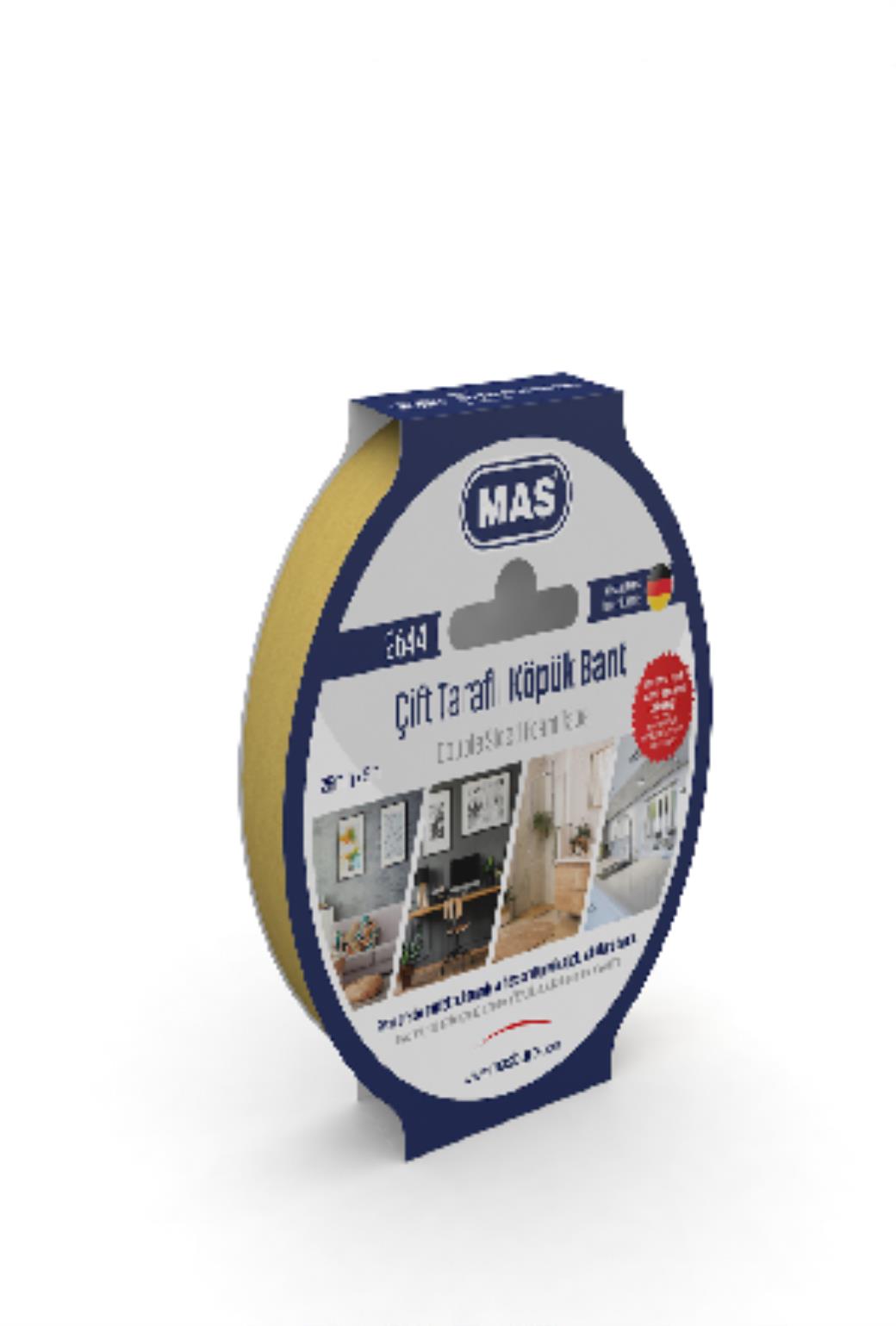 Mas Çift Taraflı Köpük Bant 25mm x 5m