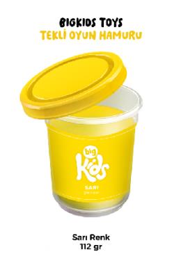 Bigkids Toys Sarı Tekli Oyun Hamuru (112 Gr)
