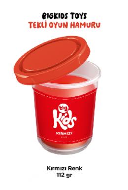 Bigkids Toys Kırmızı Tekli Oyun Hamuru (112 Gr)