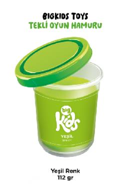 Bigkids Toys Yeşil Tekli Oyun Hamuru (112 Gr)