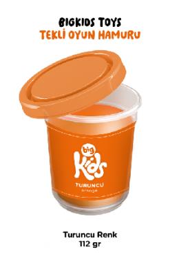 Bigkids Toys Turuncu Tekli Oyun Hamuru (112 Gr)