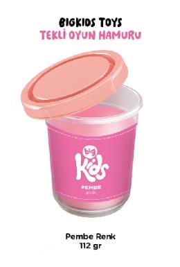 Bigkids Toys Pembe Tekli Oyun Hamuru (112 Gr)