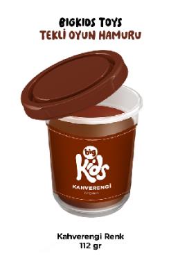Bigkids Toys Kahverengi Tekli Oyun Hamuru (112 Gr)