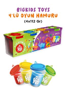 Bigkids Toys 4lü Oyun Hamuru (4x112 Gr)