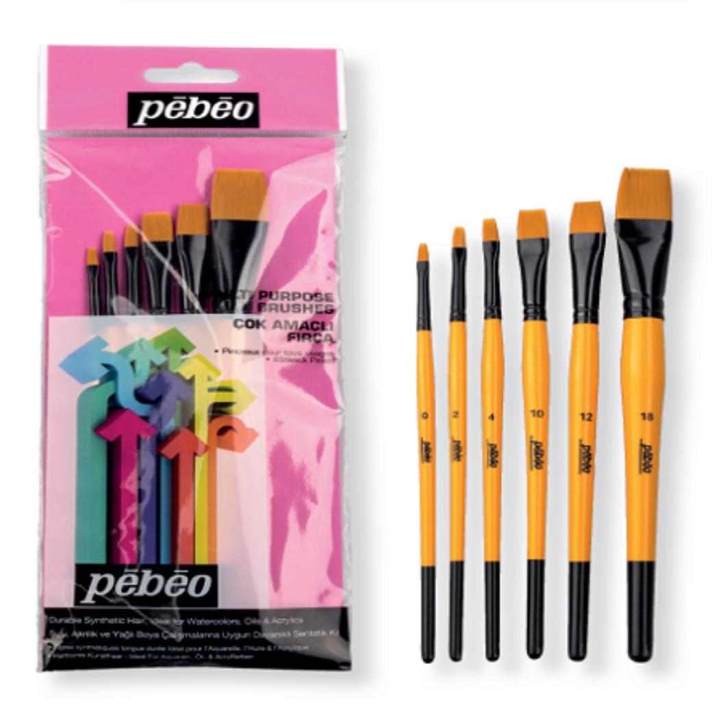 Pebeo 6lı Fırça Seti (Set-3)