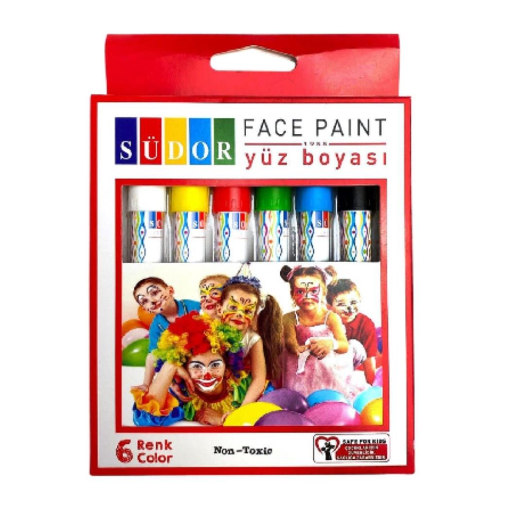 Südor Yüz Boyası Karışık Renk (6 Adet)