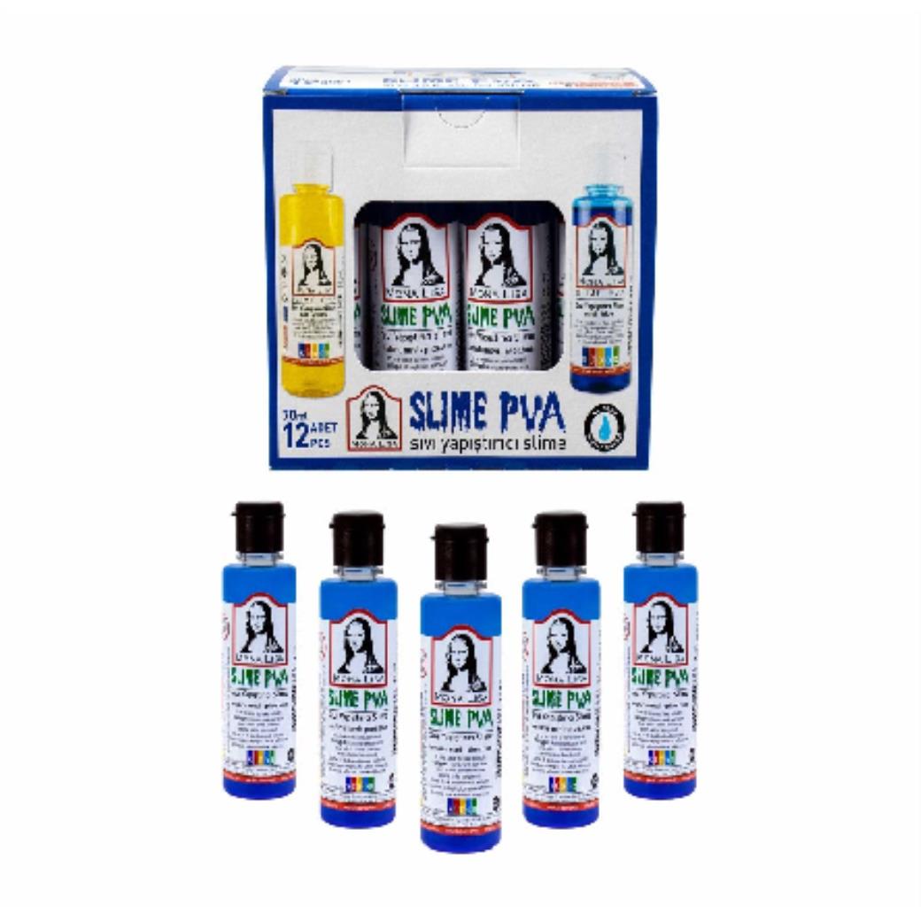 Südor Monalisa Sıvı Slime 70 ml Fosforlu Mavi (12 Adet)
