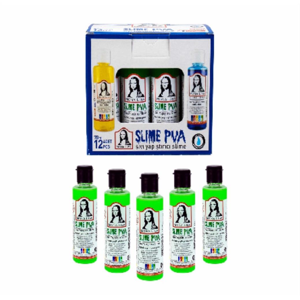 Südor Monalisa Sıvı Slime 70 ml Fosforlu Yeşil (12 Adet)