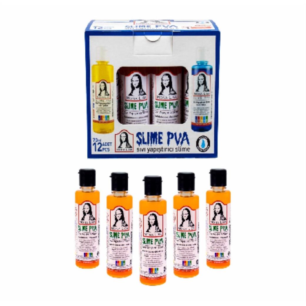 Südor Monalisa Sıvı Slime 70 ml Fosforlu Turuncu (12 Adet)
