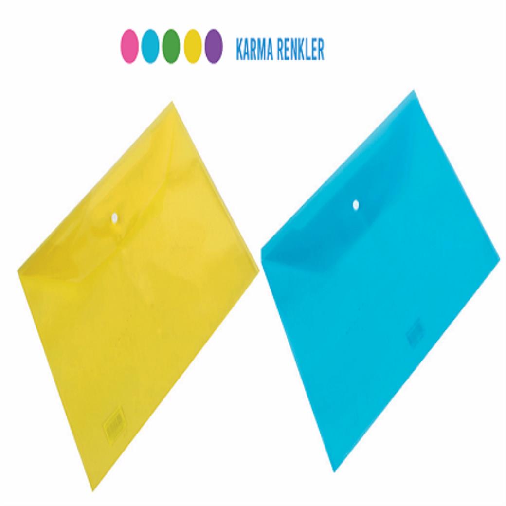 Fixpoint Lüks Çıtçıtlı Dosya Karma Renkler (12 Adet)