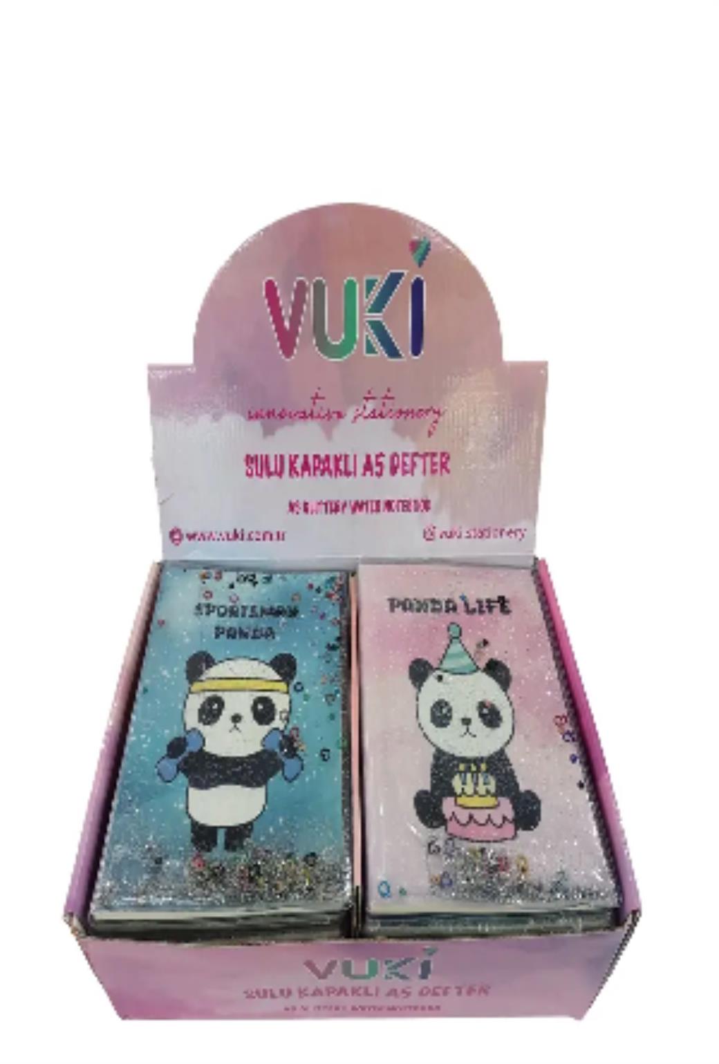 Vuki Sulu Kapaklı A5 Defter (Panda) 2/S