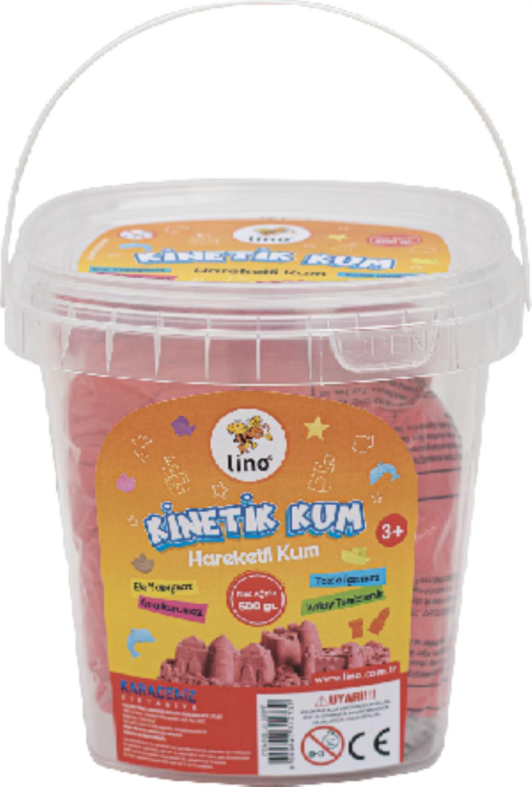 Lino Kinetik Kum Kırmızı Kova 500gr