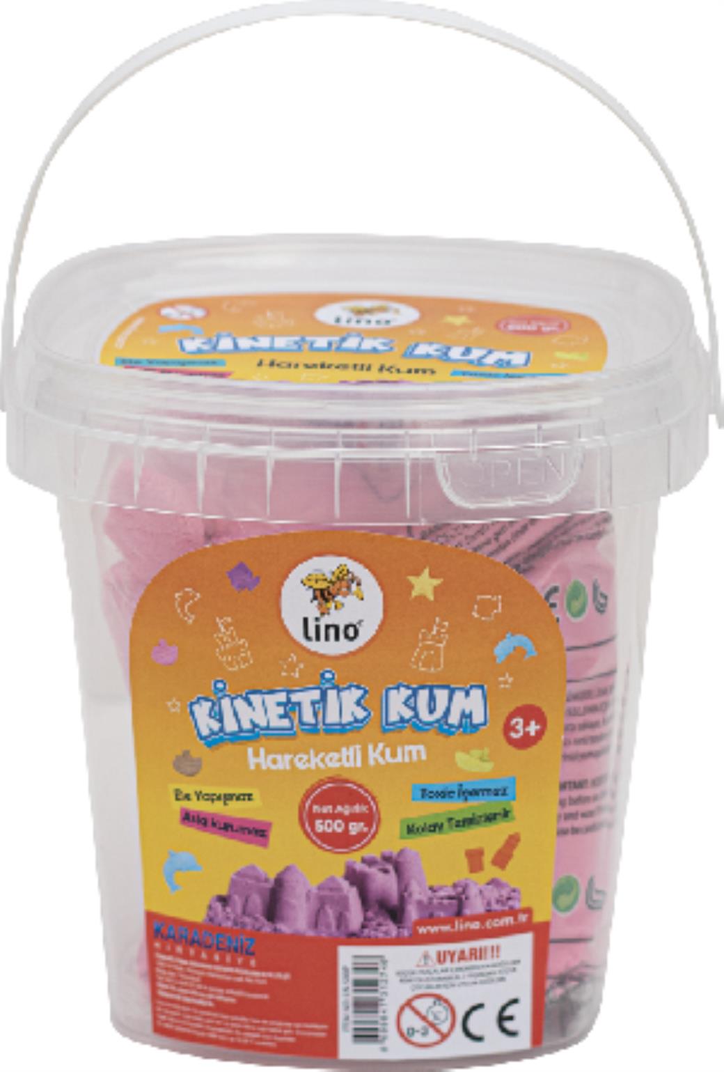 Lino Kinetik Kum Pembe Kova 500gr