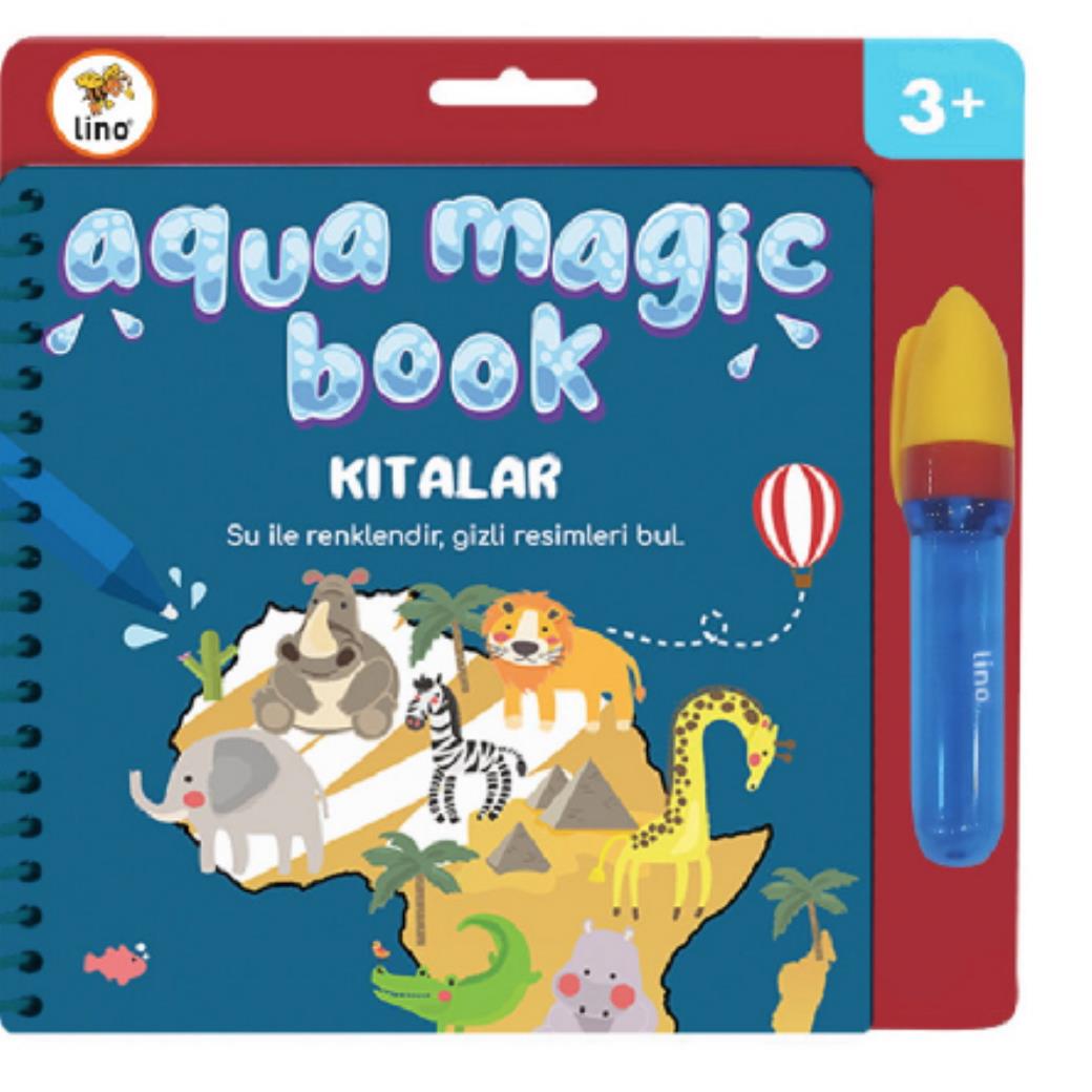 Lino Aqua Magic Book Kıtalar (Sihirli Boyama Kitabı)