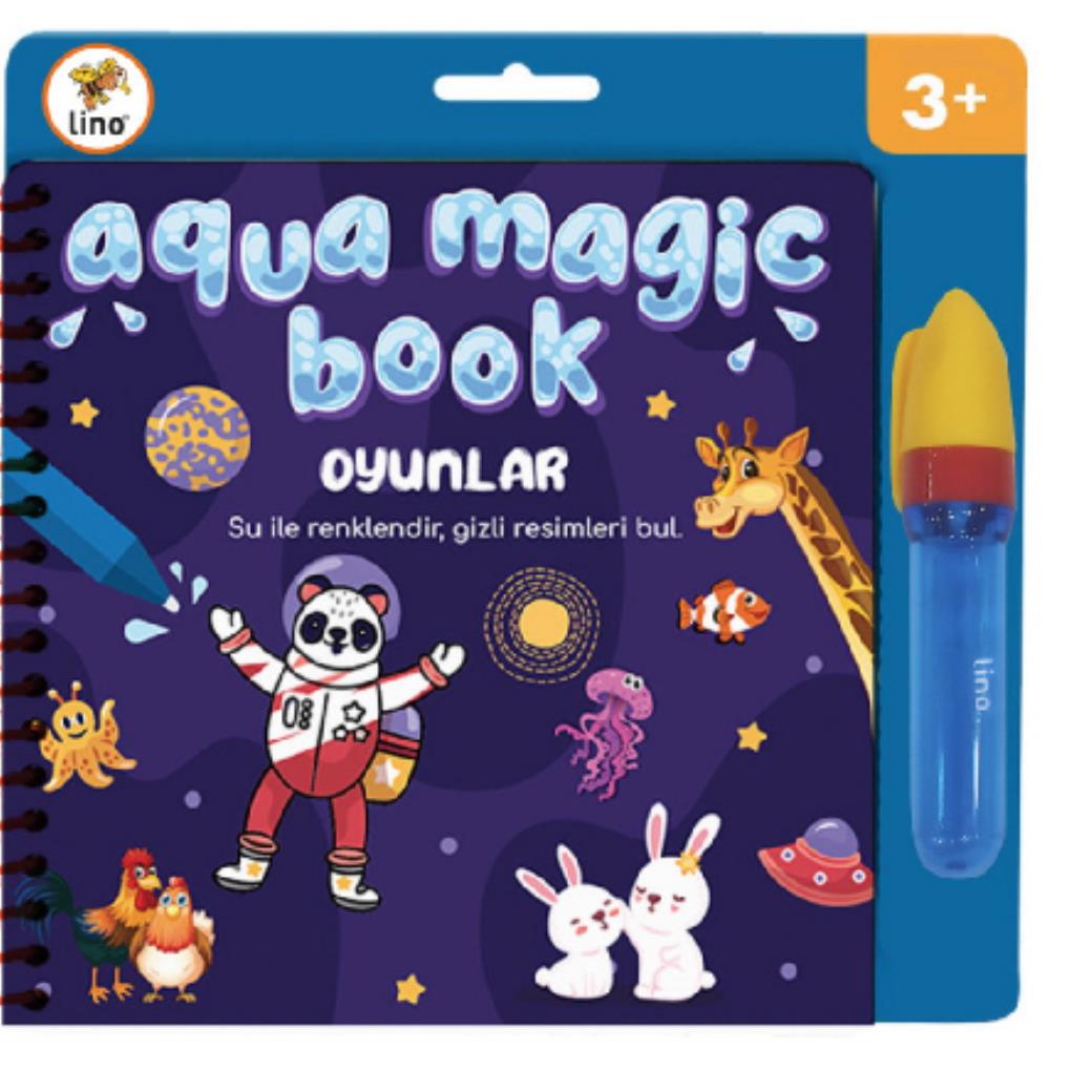 Lino Aqua Magic Book Oyunlar 10lu (Sihirli Boyama Kitabı)