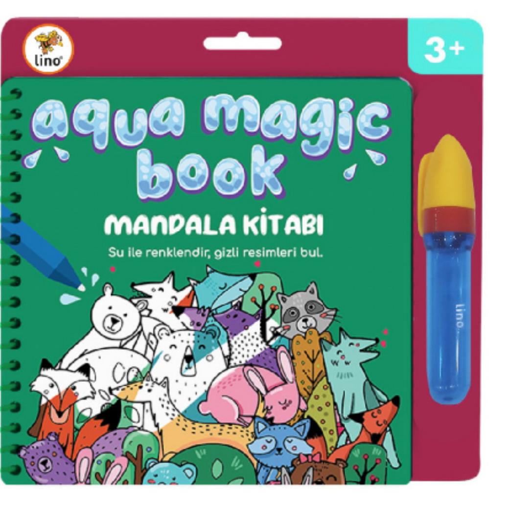 Lino Aqua Magic Book Mandala 10lu (Sihirli Boyama Kitabı)