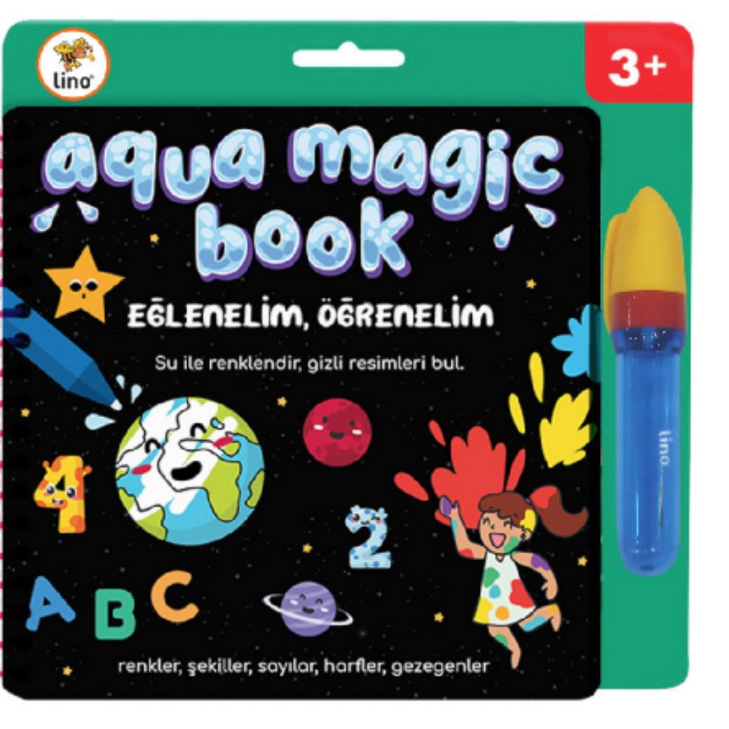 Lino Aqua Magic Book Eğlenelim Öğrenelim 10lu (Sihirli Boyama Kitabı)
