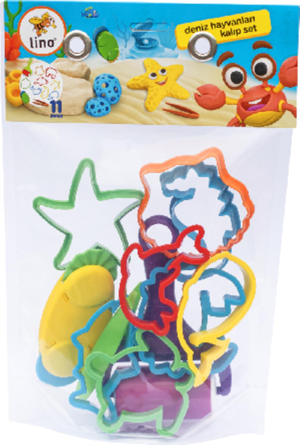 Lino Deniz Hayvanları Oyun Hamuru Kalıp Seti 11 Parça