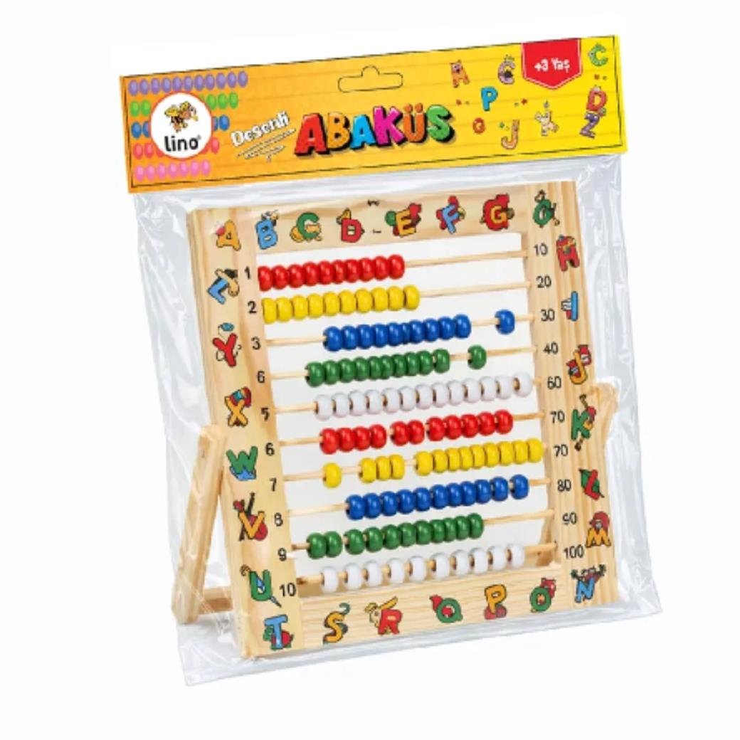 Lino Ahşap Abaküs Desenli