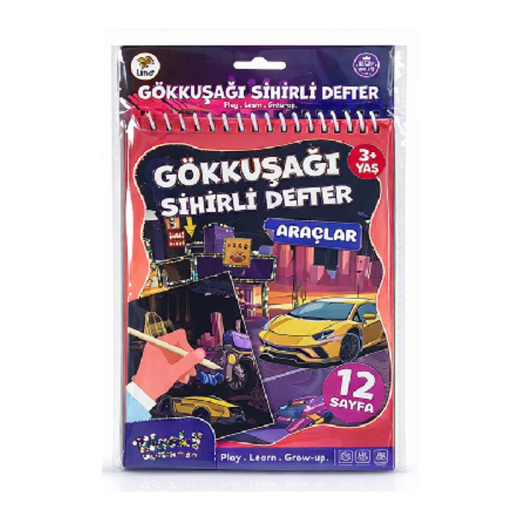 Lino Gökkuşağı Sihirli Defter Araçlar