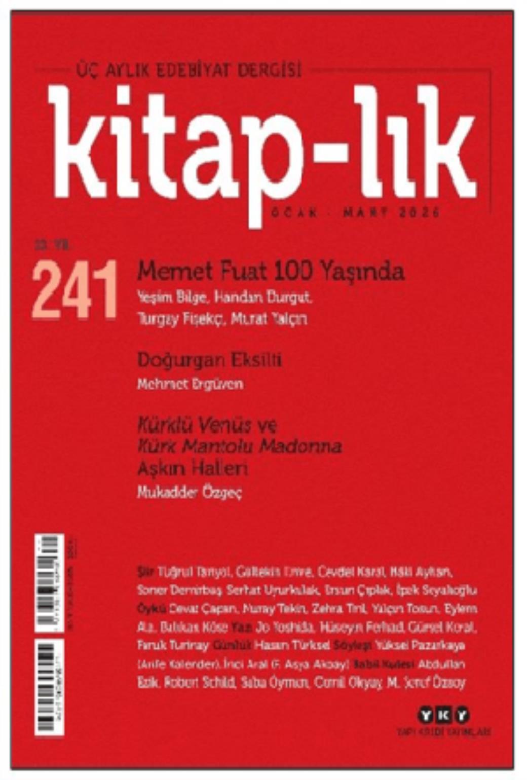 Kitaplık Dergisi Sayı 241 Ocak Mart 2026