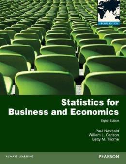 Statitics for Business and Economics