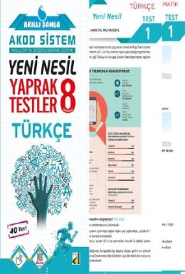 Akıllı Damla 8. Sınıf Türkçe Yeni Nesil Yaprak Testler