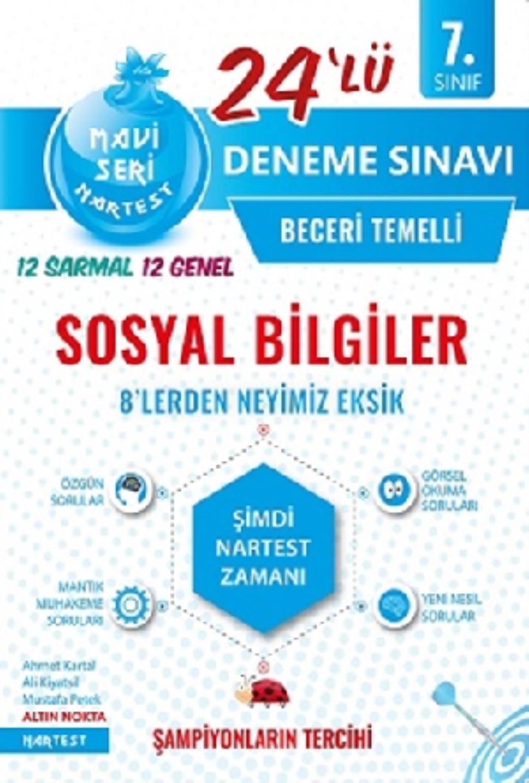 Nartest 7. Sınıf Mavi Sosyal Bilgiler 24 Deneme Sınavı