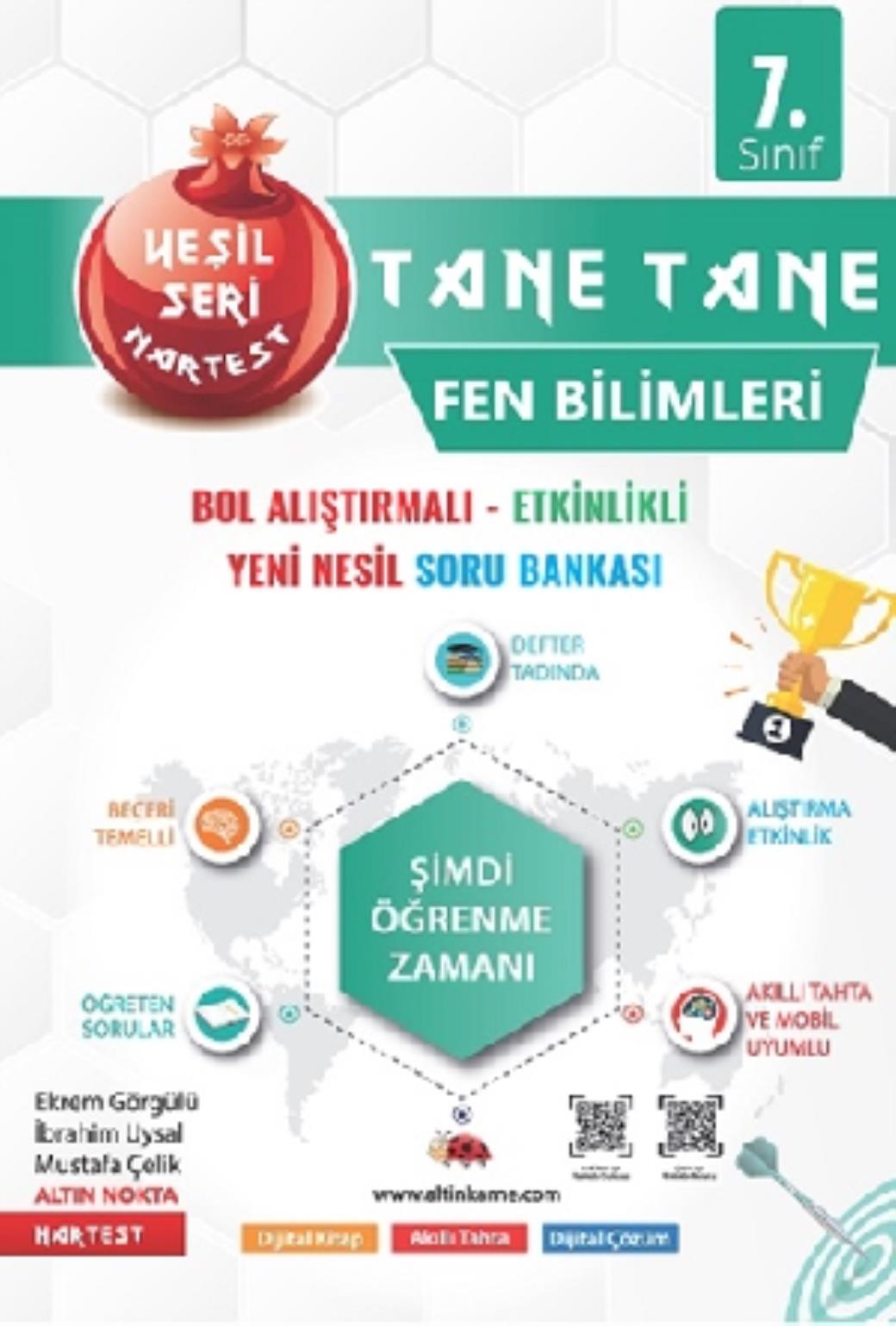 Nartest 7. Sınıf Yeşil Tane Tane Fen Bilimleri Soru Bankas