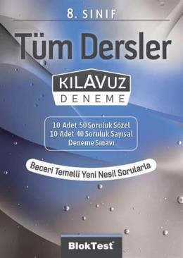 Bloktest 8. Sınıf Tüm Dersler Kılavuz Deneme