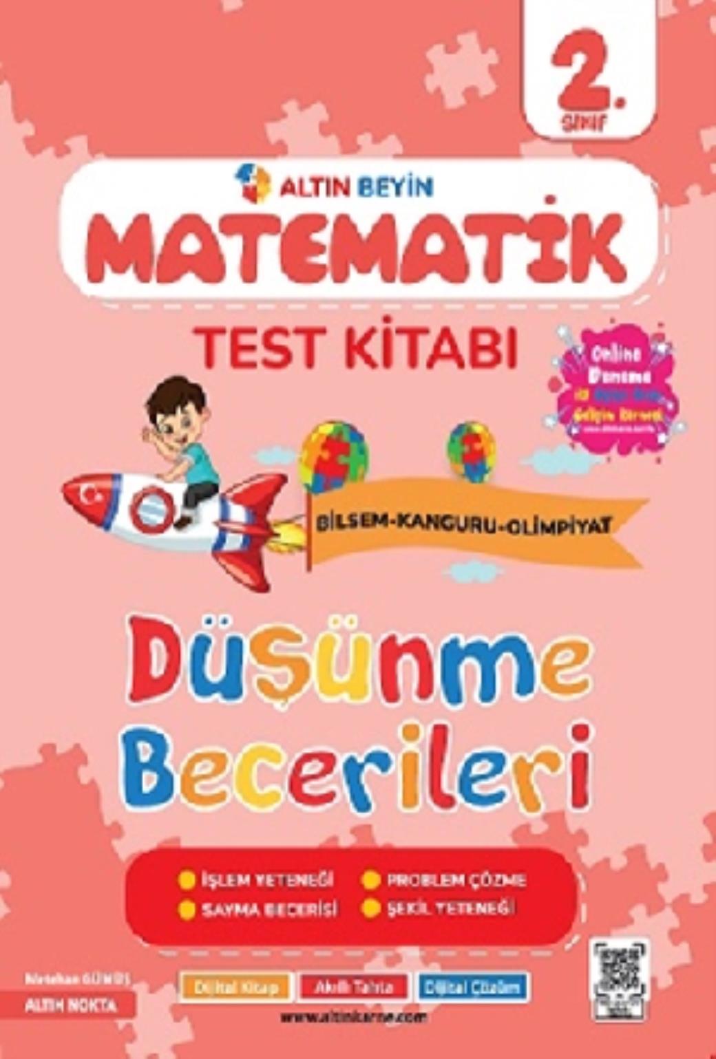 Altın Nokta 2 Sınıf Altın Beyin Matematik Test Kitabı