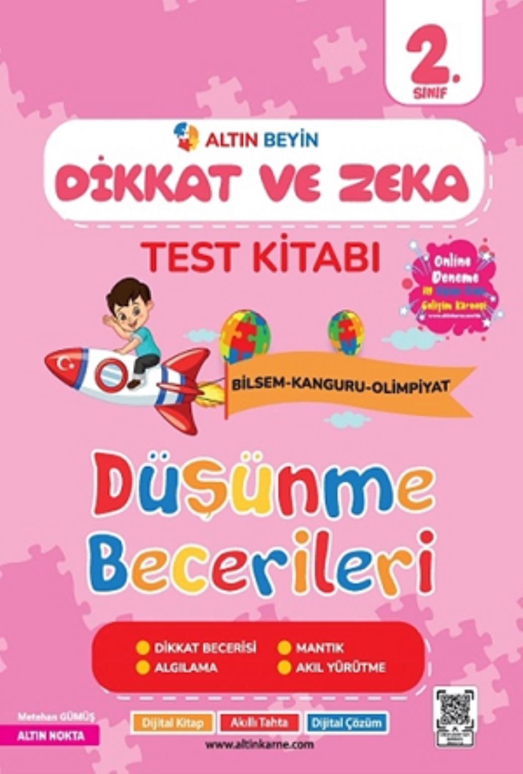 Altın Nokta 2.Sınıf Altın Beyin Dikkat Ve Zeka Kitabı