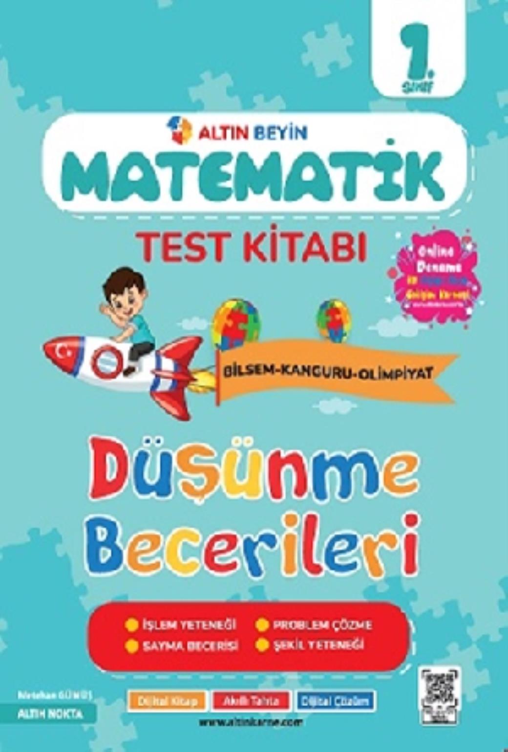Altın Nokta 1 Sınıf Altın Beyin Matematik Test Kitabı