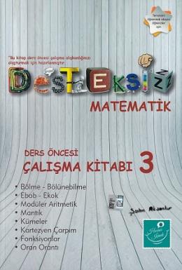 Kartezyen Desteksiz Matematik Ders Öncesi Çalışma Kitabı 3