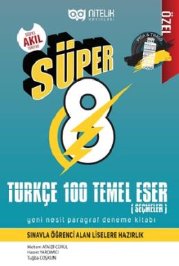Nitelik Süper Türkçe 100 Temel Eser Paragraf Deneme Kitabı
