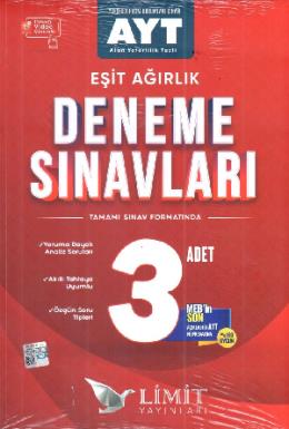 Limit AYT Eşit Ağırlık 3 Deneme