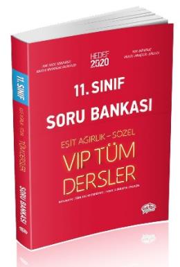 Editör 11. Sınıf VIP Tüm Dersler (Eşit Ağırlık-Sözel) Soru Bankası