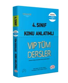 Editör 4. Sınıf VIP Tüm Dersler Konu Anlatımlı Mavi Kitap