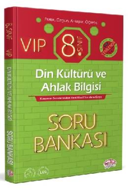 Editör 8. Sınıf VIP Din Kültürü ve Ahlak Bilgisi Soru Bankası