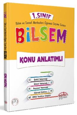 Editör 1. Sınıf Bilsem Konu Anlatımlı